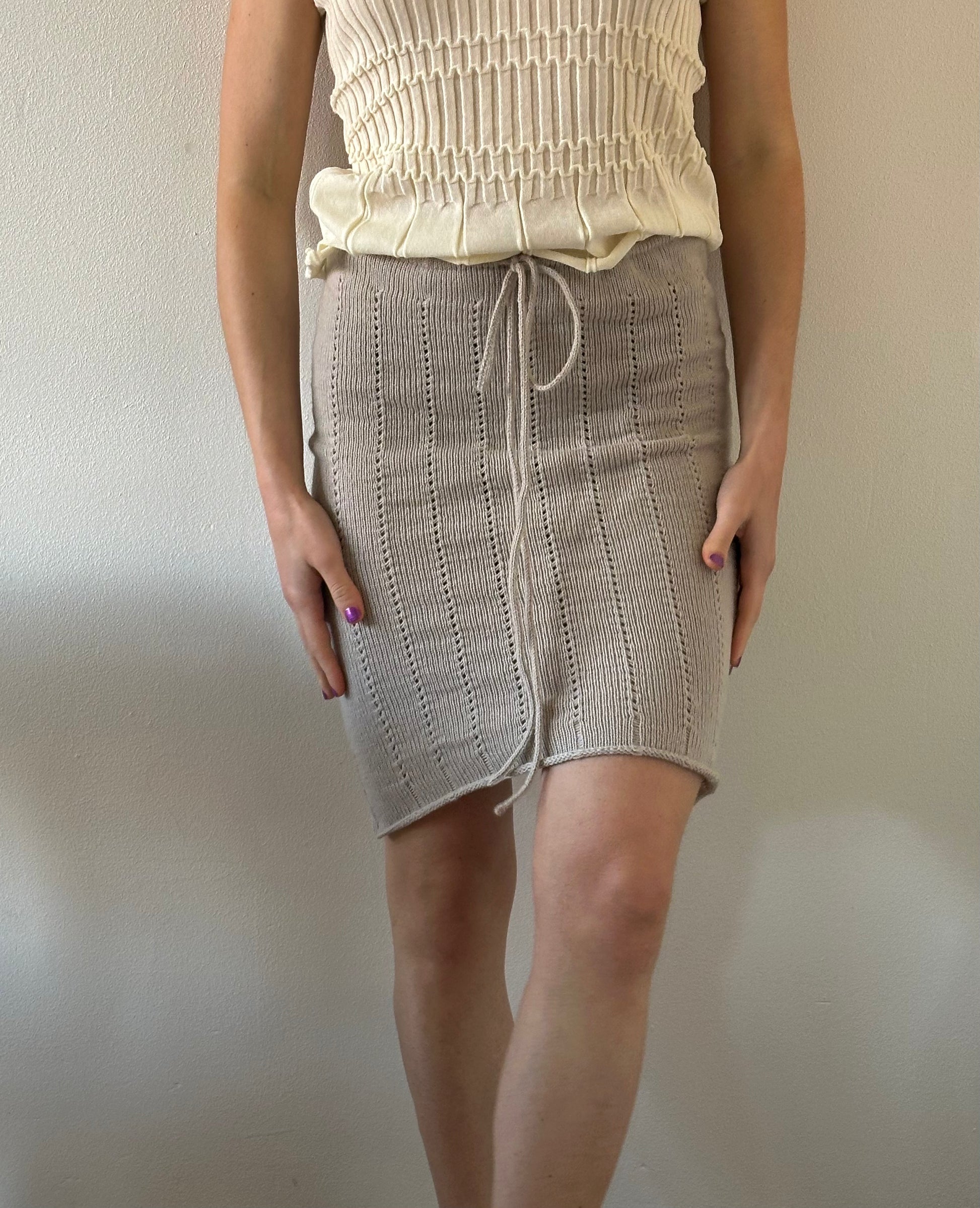 Beige Tilla Skirt