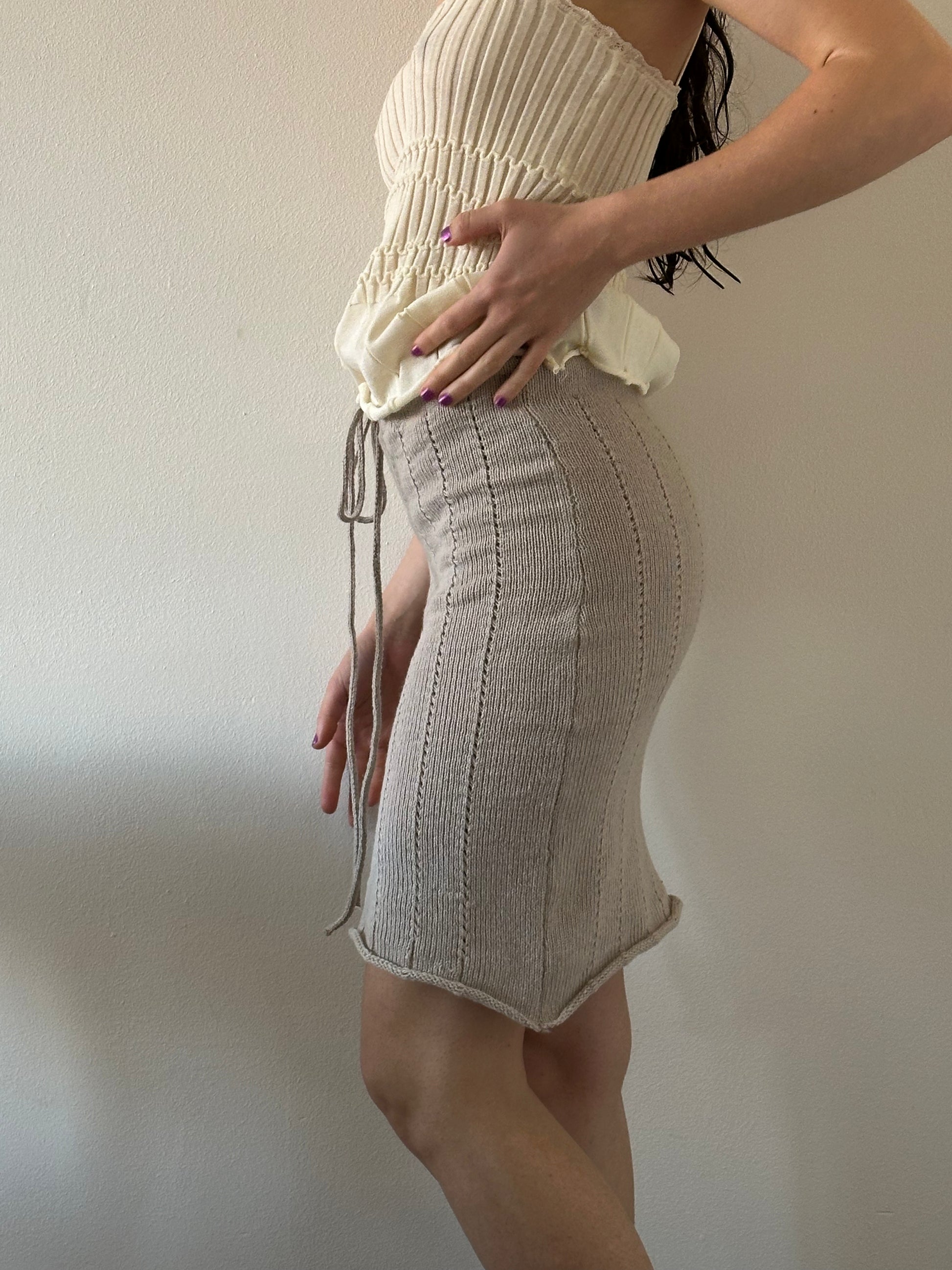Beige Tilla Skirt