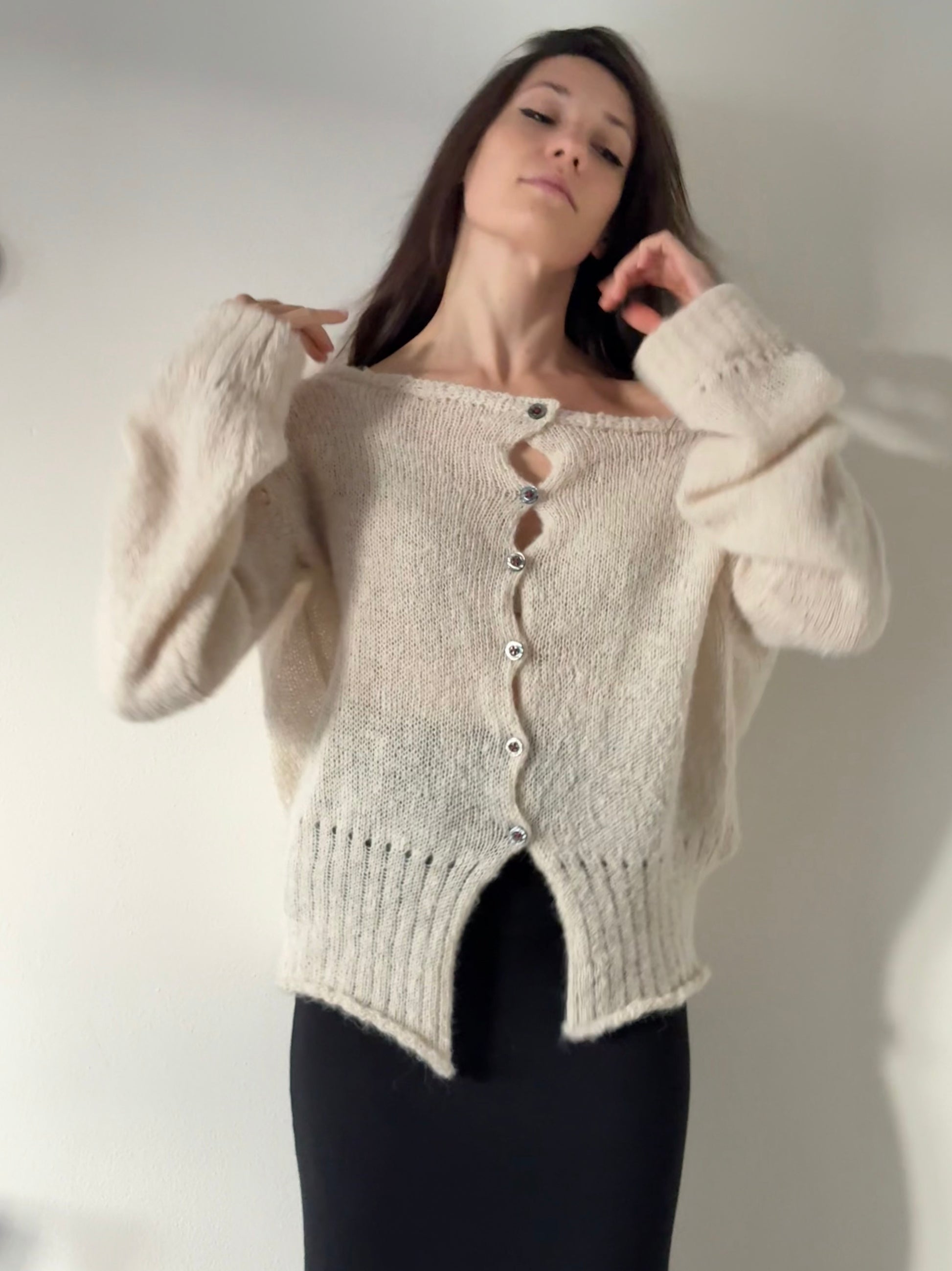 White Tilla Sweater - Made to order