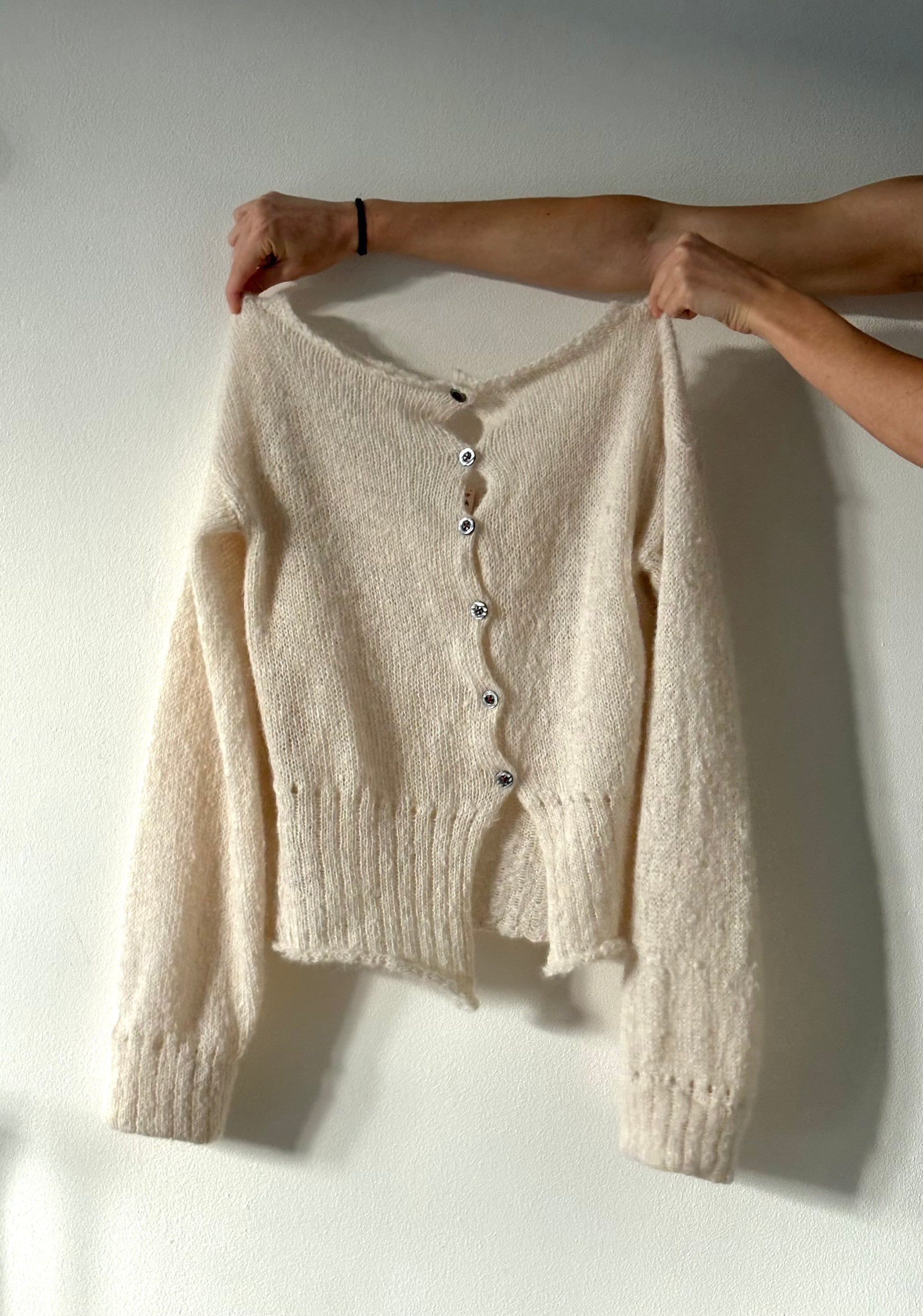 White Tilla Sweater - Made to order
